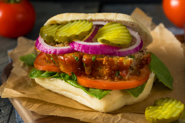 istock Homemade Savory Meatloaf Sandwich 830991492