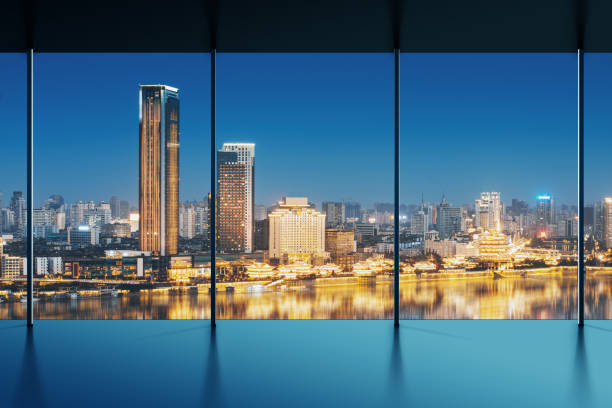 istock shanghai skyline outside the window 831005168