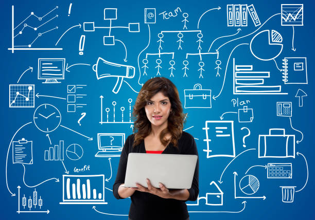 istock Businesswoman using laptop 831019696