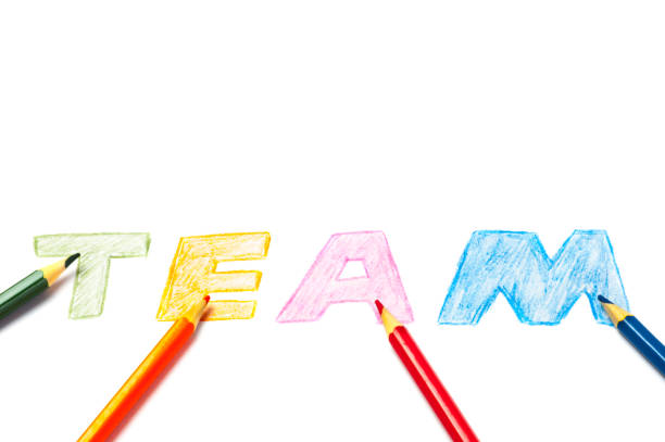 istock Creativity in drawing a pencil color for inspiration, Inspiration for teamwork concept 831019738