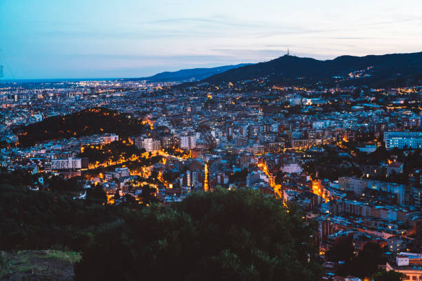 istock Barcelona city at night 831039304