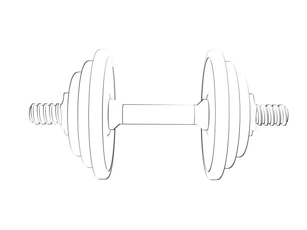Dumbles Front View 10+ Dumbbell02 Stock Photos, Pictures & Royalty-Free Images - iStock