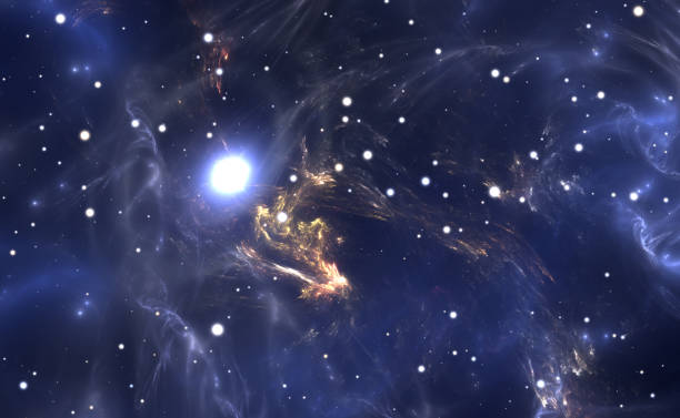 istock Space background with nebula and stars 831053186