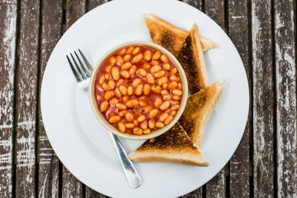 istock Baked Beans in Tomato Sauce With Toast 831060786