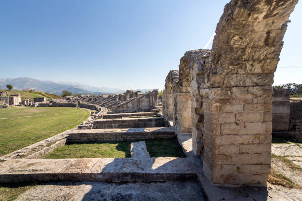 istock Ancient Roman ruins near town Split in Croatia 831061186