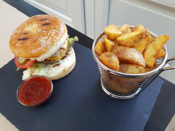 istock Burger and french fries 831064498