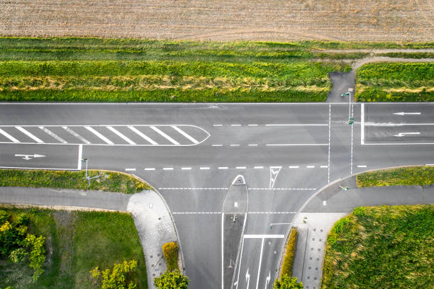 istock T-junction - aerial view 831067560