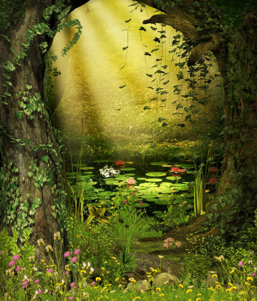 istock Enchanted Fairy Woods Pond 831071490