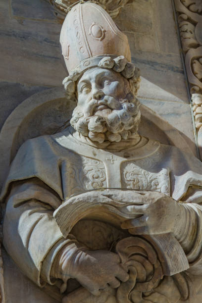 istock Architectural details at the Milan Cathedral, Italy 831075286