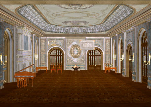 istock 3D Rendering Fairy Tale Ballroom 831087080