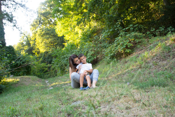 istock Mother and son outdoors 831089686