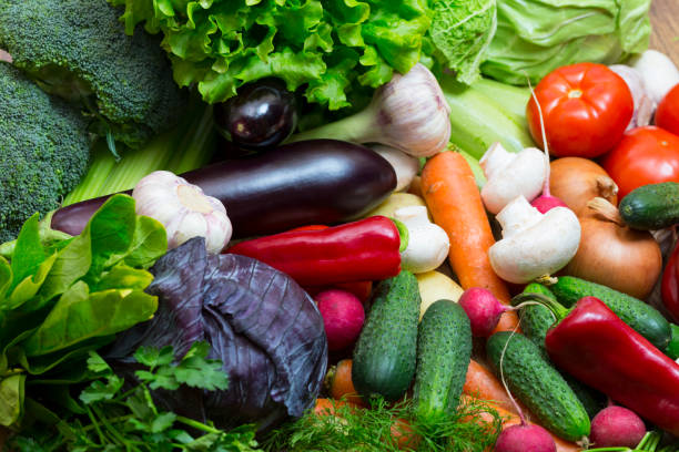 istock Background of fresh vegetables 831100110