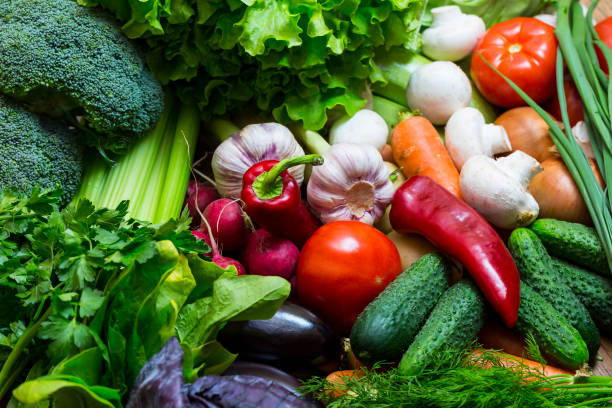 istock Background of fresh vegetables 831100146