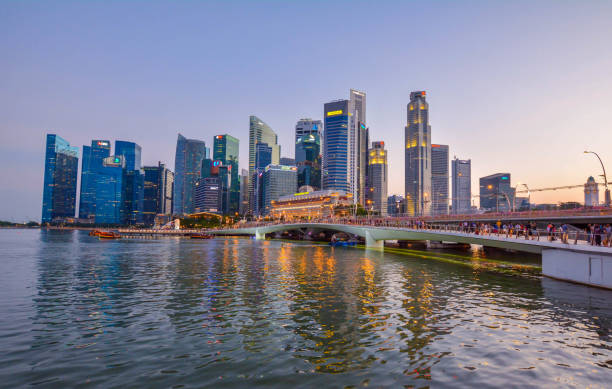 Singapore City Skyline stock photo