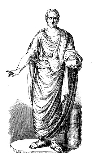 Marcus Tullius Cicero Stock Illustration - Download Image Now - Cicero ...