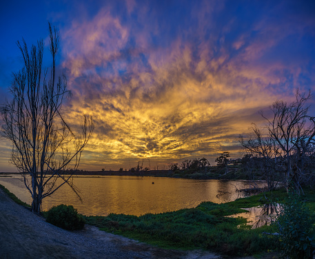 Sunset at Huntington Beach, Bolsa Chica Wetlands