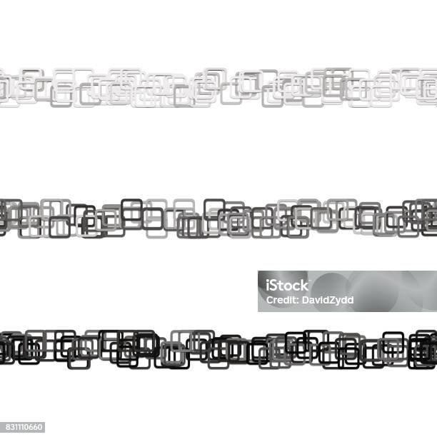 Seamless Random Square Pattern Paragraph Separator Line Design Set ...