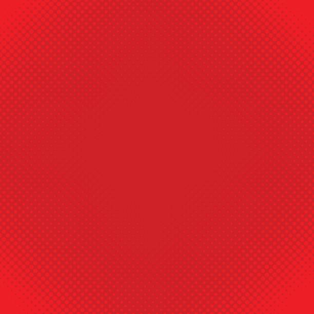 레드 하프톤 도트 패턴 배경-다양 한 크기에 원형에서 벡터 디자인 - backgrounds red background red textured stock illustrations