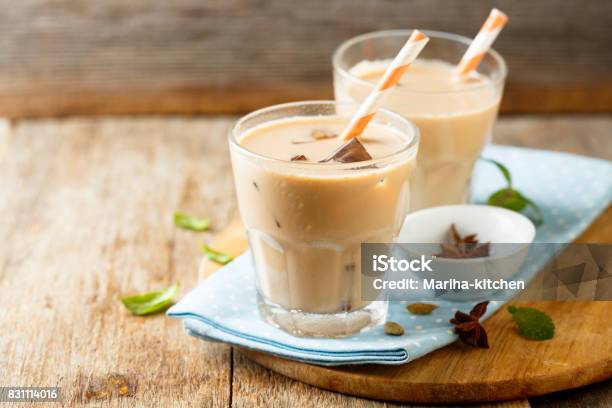 Eistee Tea Stockfoto und mehr Bilder von Tee - Warmes Getränk - Tee - Warmes Getränk, Milch, Chai