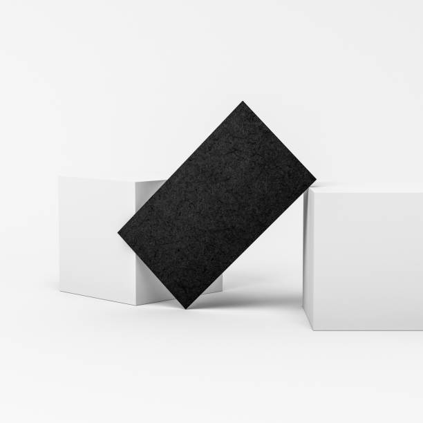 istock Black business card Mockup, 3d rendering 831114530