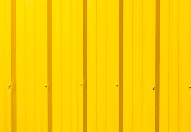 istock Yellow metallic pattern texture. Zinc background. Background made of strong steady steel. 831114838