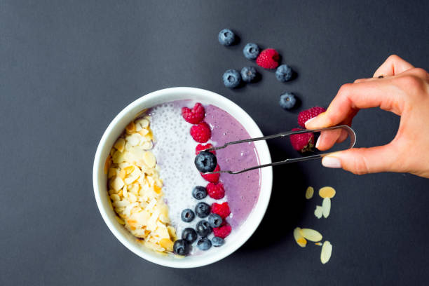 istock Woman holding Dessert Assorted with berries on plate 831122256