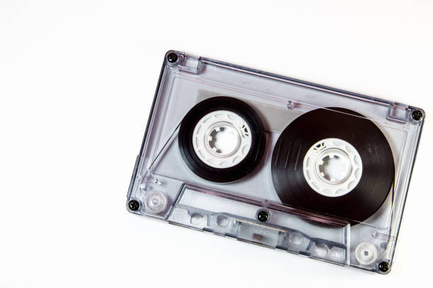 istock Audio cassette tape isolated on white background 831127982
