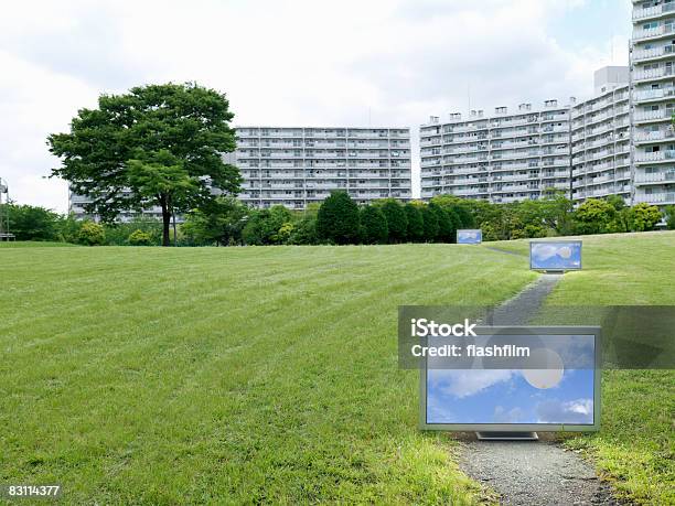 Flachbildfernseher In Der Urban Apartments Stockfoto und mehr Bilder von Japan - Japan, Wohnung, Stadt