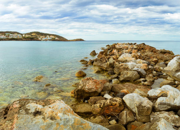 istock Marine spit on beach Livadi in resort Bali, Crete 831145942