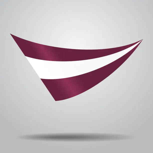 Vector illustration of Latvian flag background. Vector illustration.