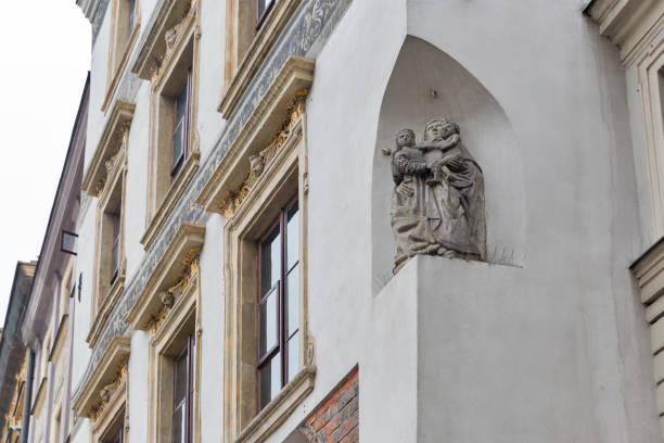 istock Wall religious sculpture closeup in Warsaw, Poland. 831149496