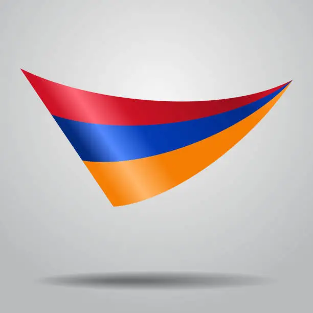 Vector illustration of Armenian flag background. Vector illustration.