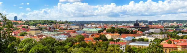 istock Panorama of Vilnius from Gediminas Tower 831160264