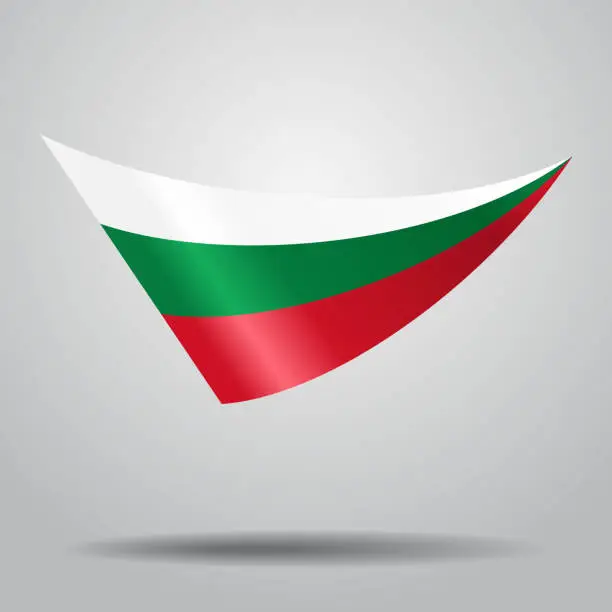 Vector illustration of Bulgarian flag background. Vector illustration.