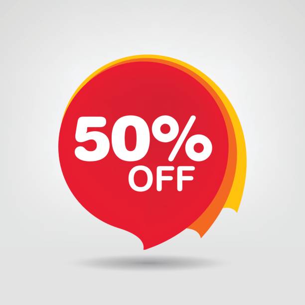50% OFF Discount Sticker. Sale Red Tag Isolated Vector Illustration. Discount Offer Price Label, Vector Price Discount Symbol. 50% OFF Discount Sticker. Sale Red Tag Isolated Vector Illustration. Discount Offer Price Label, Vector Price Discount Symbol. pricing infographics stock illustrations