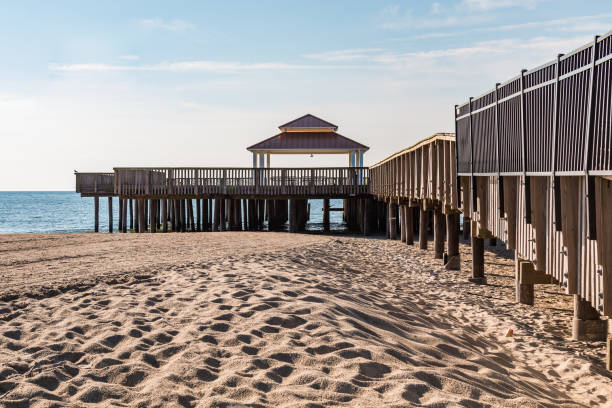 istock Buckroe Beach Public Viewing Pier in Hampton, VA 831177006