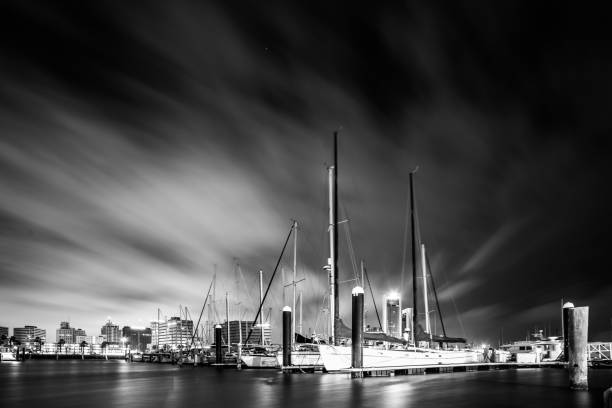 Night scenes around corpus christi texas