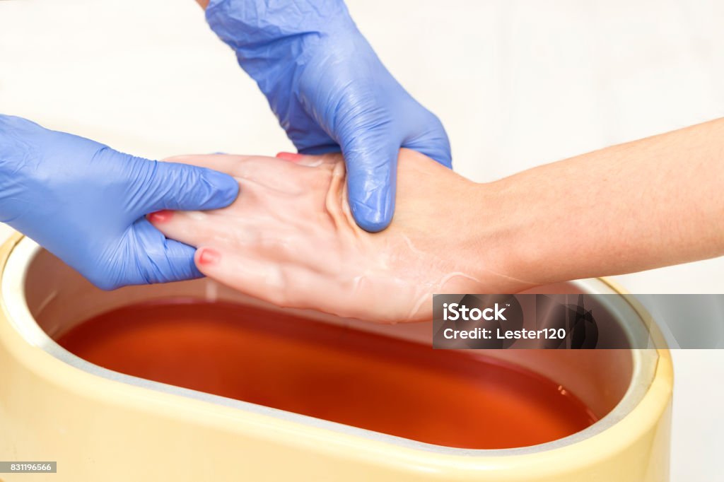 Hand Parfen Process Paraffin Treatment Stock Photo - Download Image Now - Adult ...