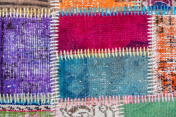 istock Texture of a piece of old carpet 831196730
