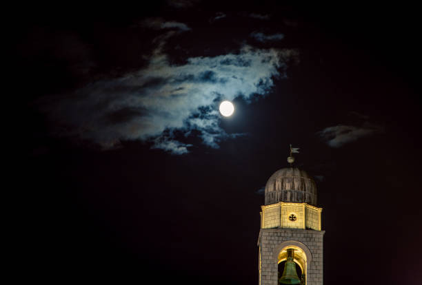 istock Tower at night Dubrovnik 831202860