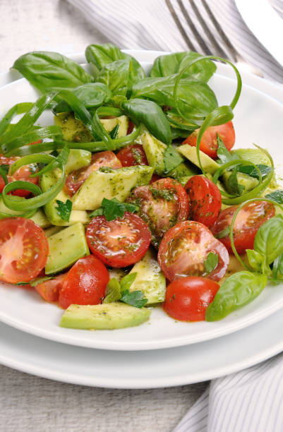 istock Guacamole salad with pesto 831206648