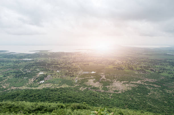 view of landuse around pasak jolasid dam in lop buri province, Thailand