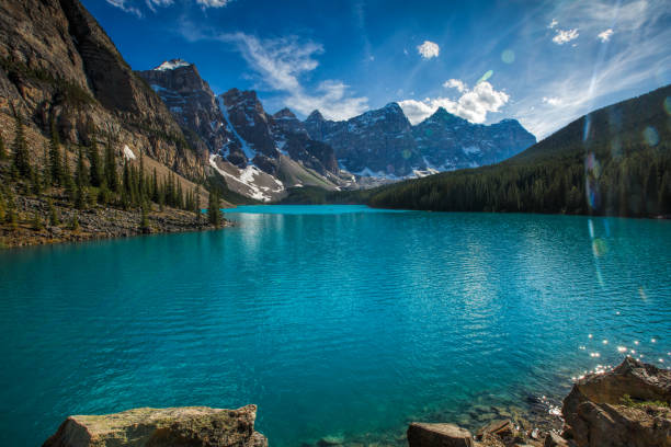 banff national park 2017 - tangle falls imagens e fotografias de stock