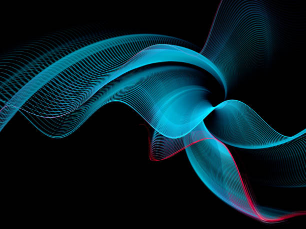 istock Abstract illustration of a fractal spiral pattern on black background 831266954