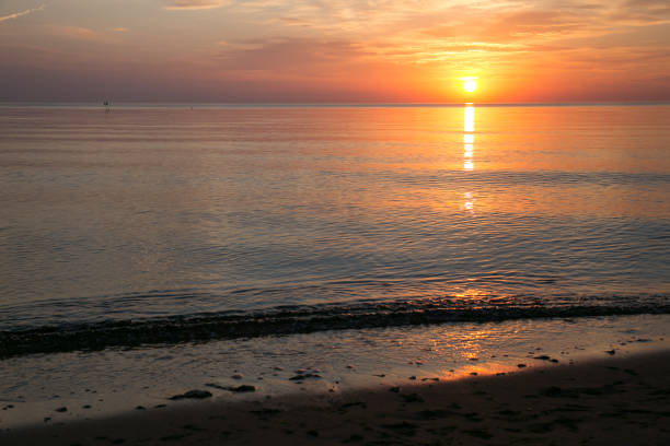 istock Sunset at baltic sea, Saulkrasti 2017. Silent and natural view. 831277422