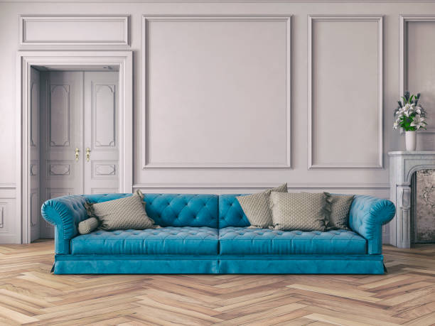 istock Living room with sofa, decoration and copy space 831291824