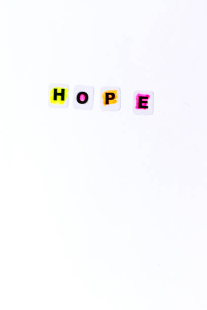 istock Hope word written in black letters on neutral background 831298798