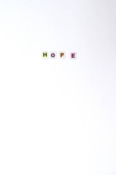 istock Hope word written in black letters on neutral background 831298922