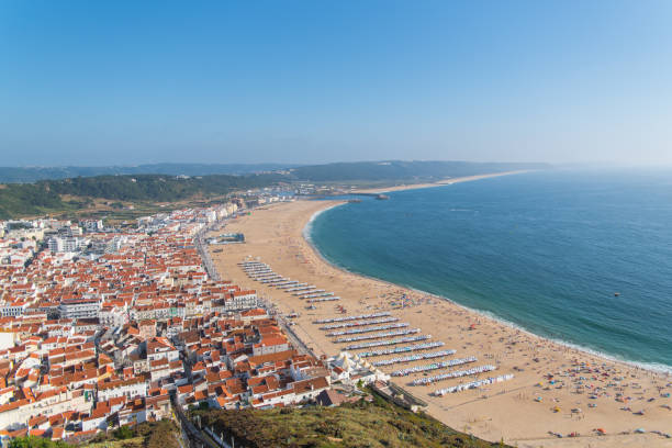 istock Nazare in Portugal in summer 831299666
