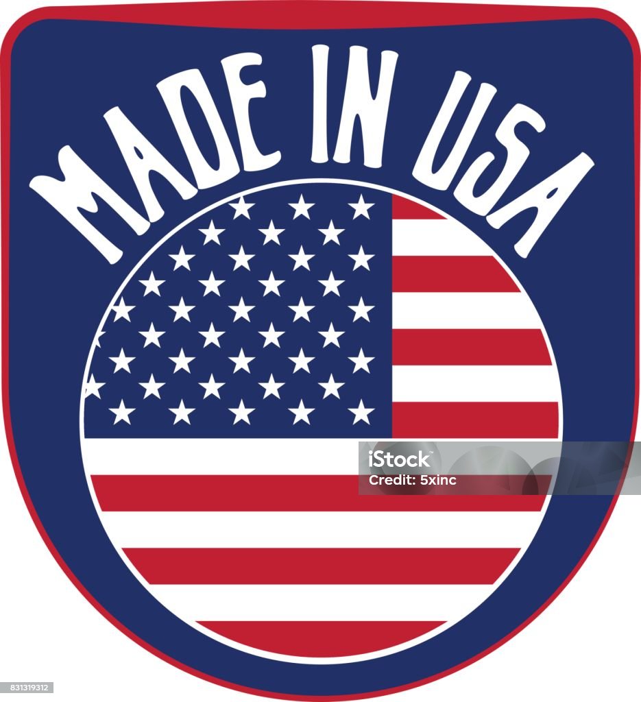 Made in USA sign Made in USA United States of America badge sign. Vector illustration American Culture stock vector